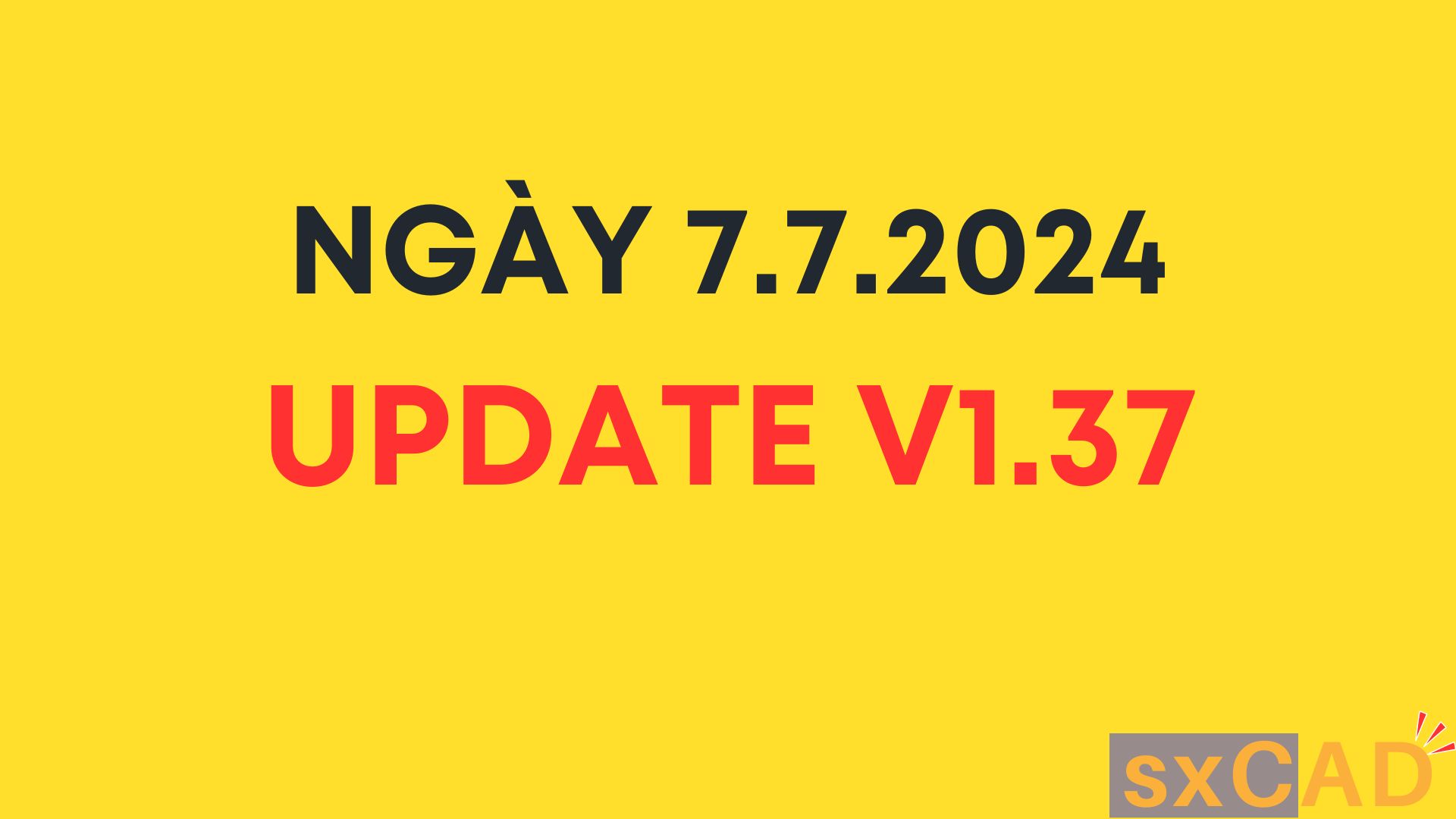 sxCAD cập nhật bản V1.37 nhiều tính năng mới HOT HOT ...